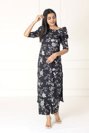 Black Floral Co-ords