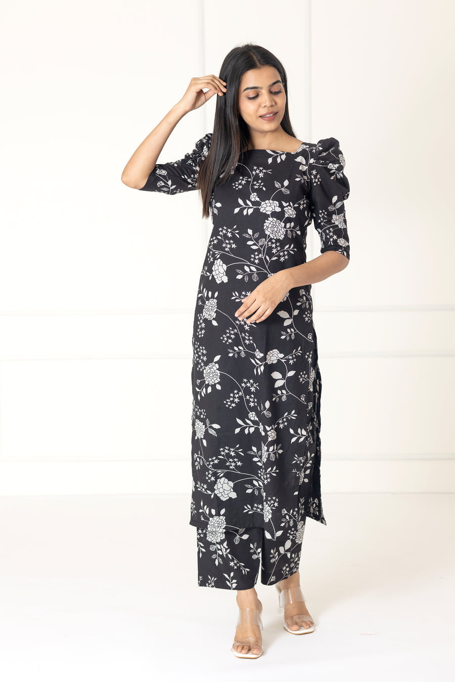 Black Floral Co-ords