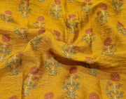 Mustard Mogra with Kalamkari Dupatta