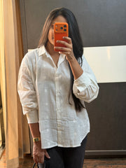 White Embroidered Shirt