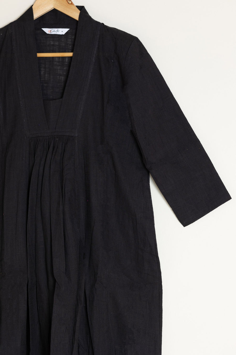 Black A-Line Kurta