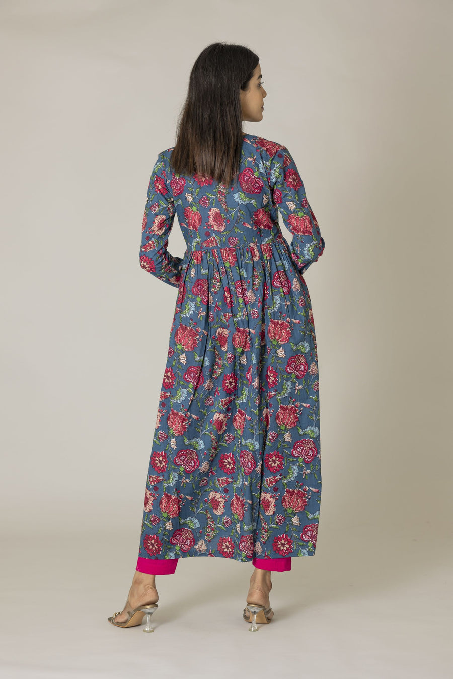 Blue Alia Cut Kurta