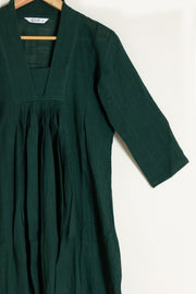 Bottle Green A-Line Kurta