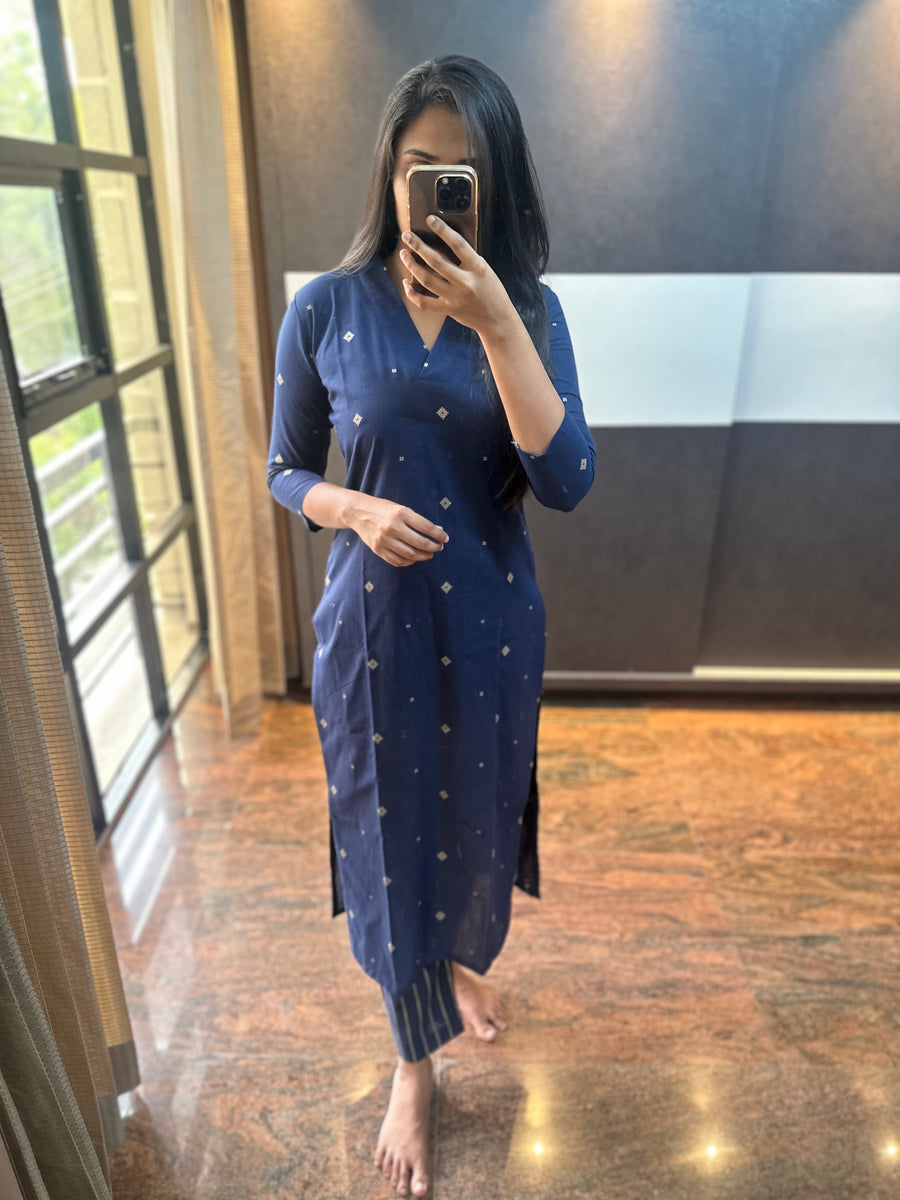 Blue Handwoven Co-ords