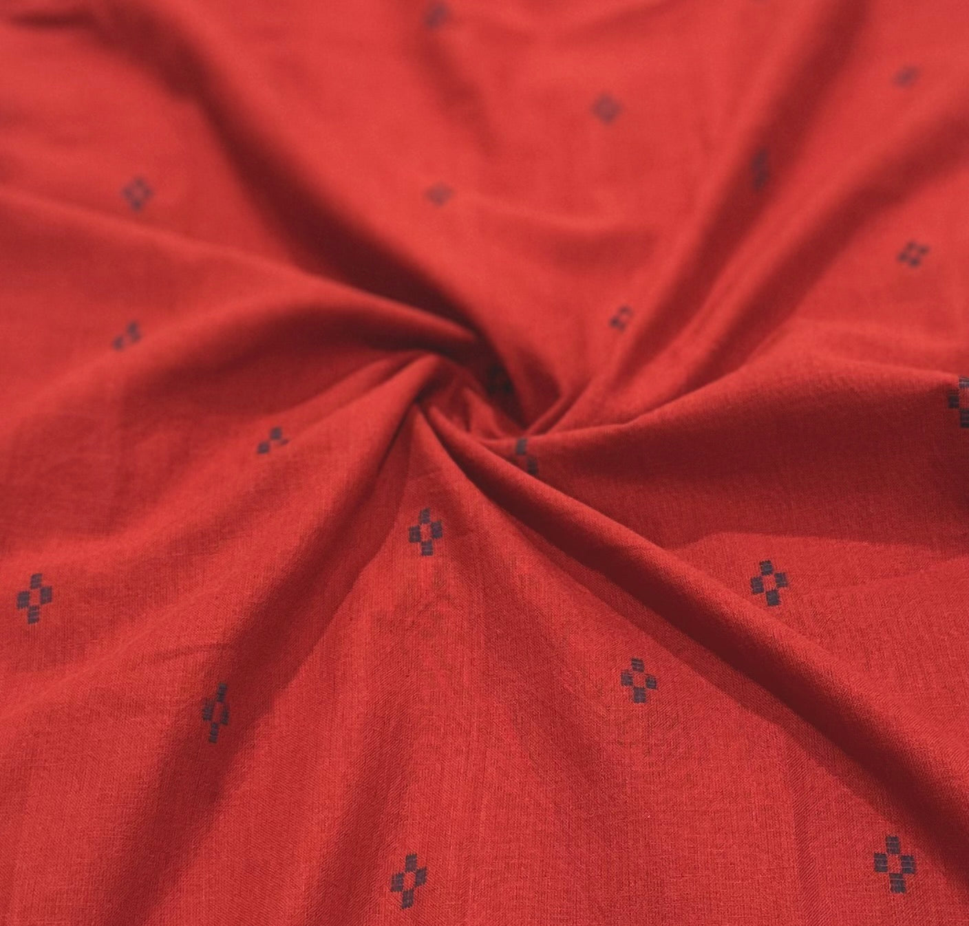 Red Handloom Cotton 3 piece Set