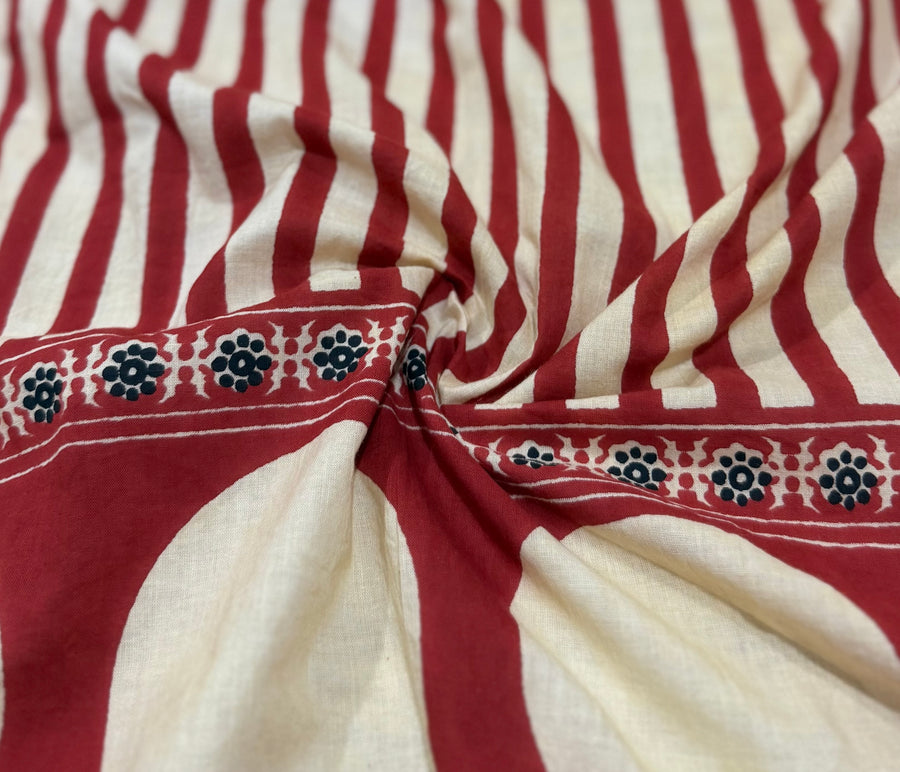 Red Ajrakh Cotton Set