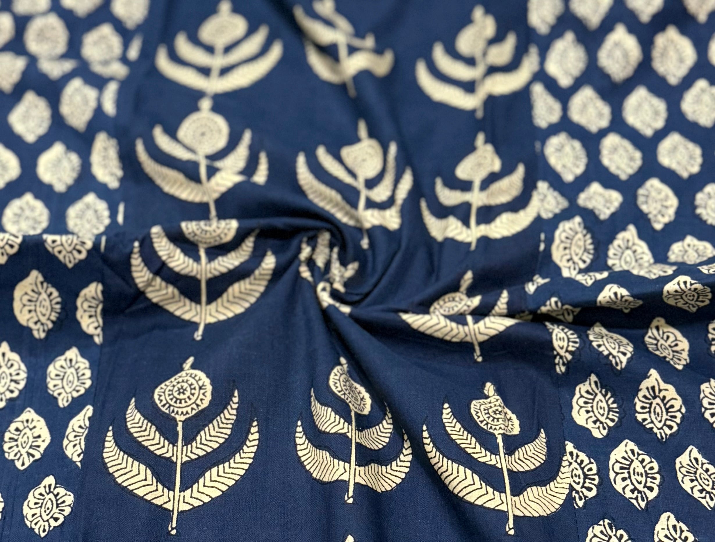 Blue patch kurta