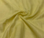 Lime Yellow Linen Blend Shirt