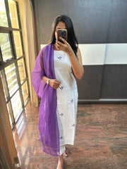Lavender Top and Dupatta