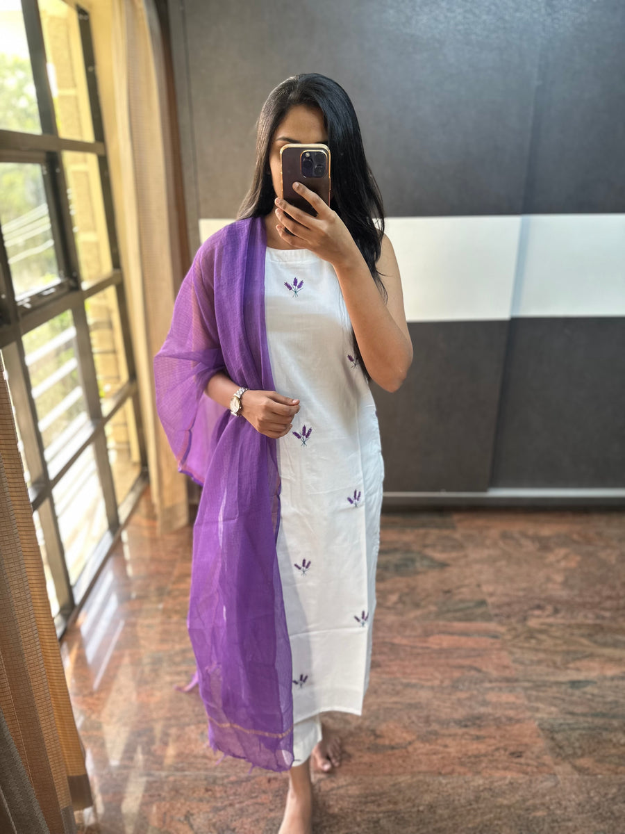Lavender Top and Dupatta
