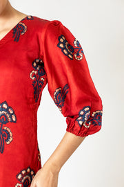 Brick Red Modal Kurta