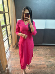 Pink checks Cotton Co-Ords