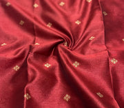 Red Silk Top Paired with Patola Dupatta