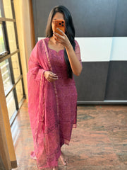 Lotus Pink Kota Set