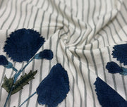White and Blue Stripes 3 piece Set