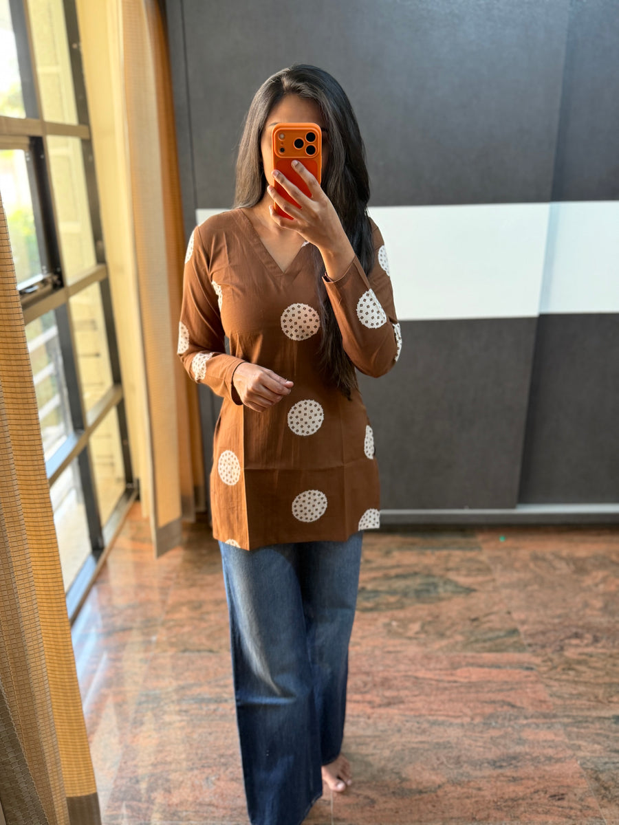Brown short Kurta