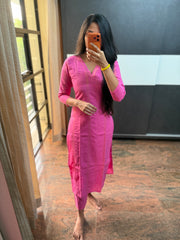 Pink Cotton Co-Ords