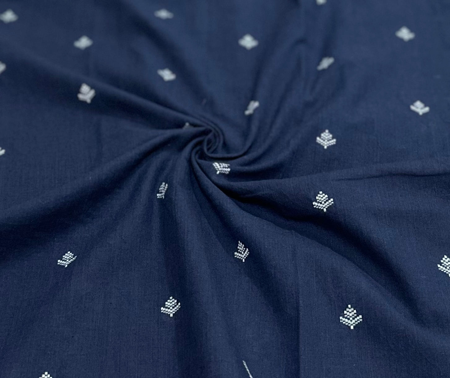 Dark Blue Handwoven Kurta