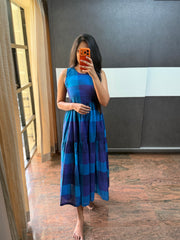 Blue Checks Dress