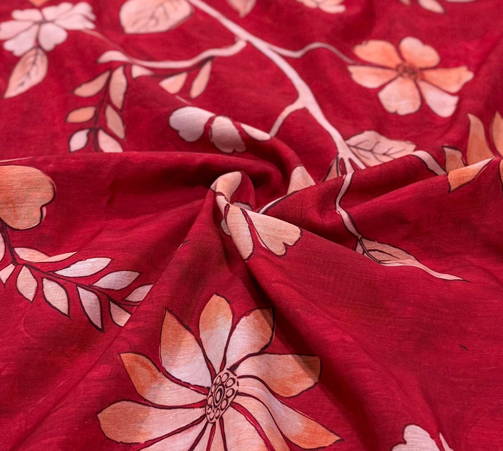Red Cotton Mul Co-ords