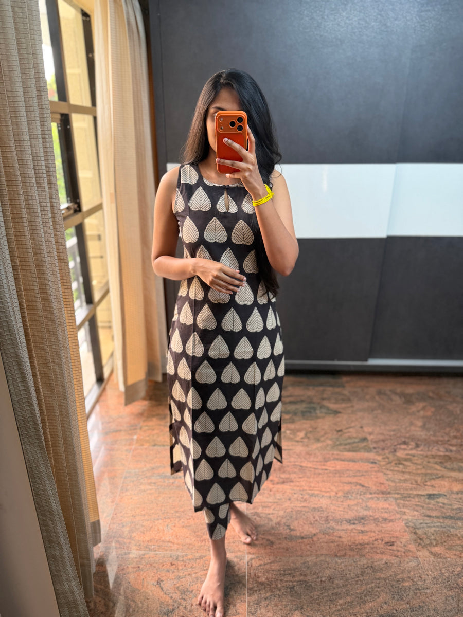 Black Leaf Cotton Co-Ords