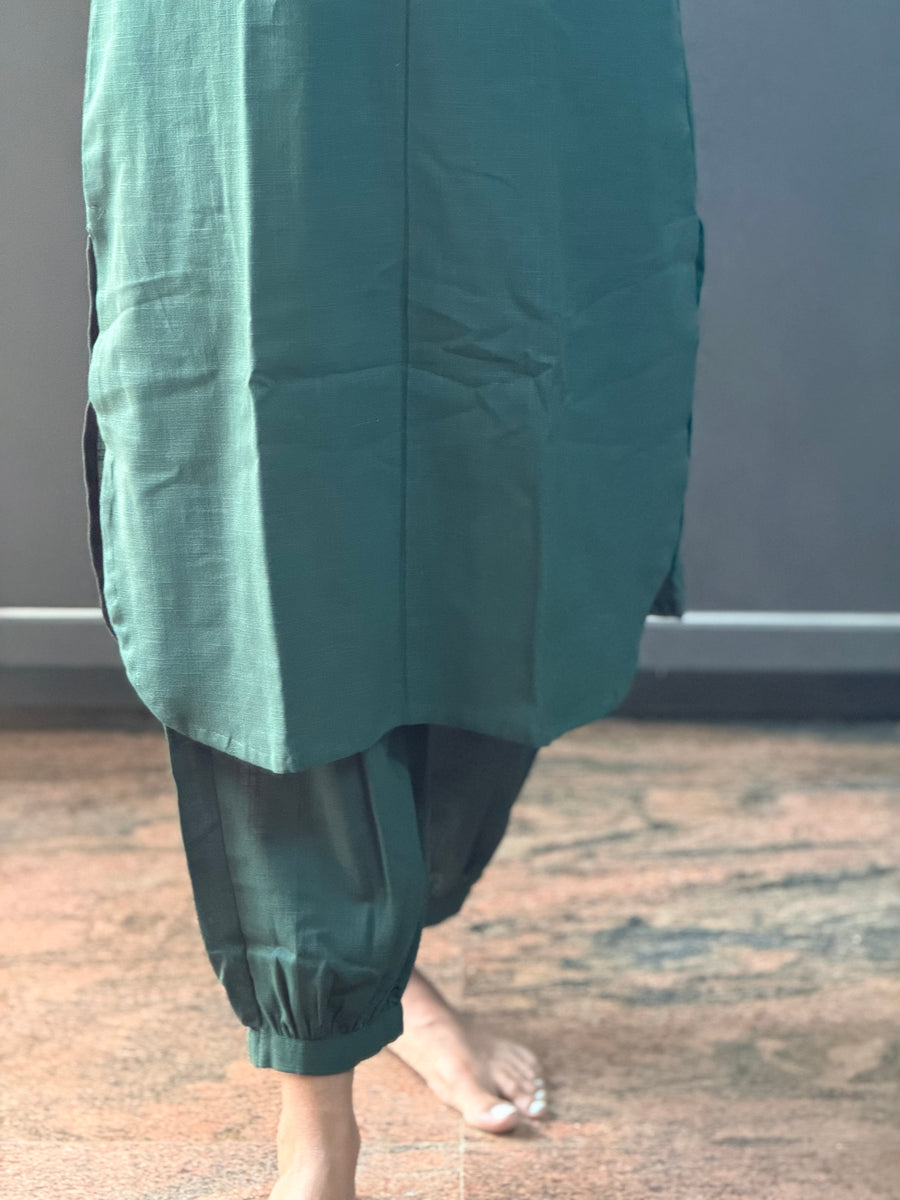 Bottle Green Cotton Co-Ords
