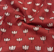 Maroon Lotus Kota Set