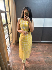 Yellow Checks Co-ords
