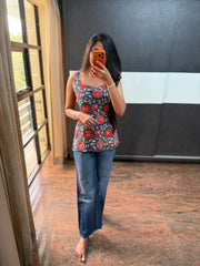 Blue short Top