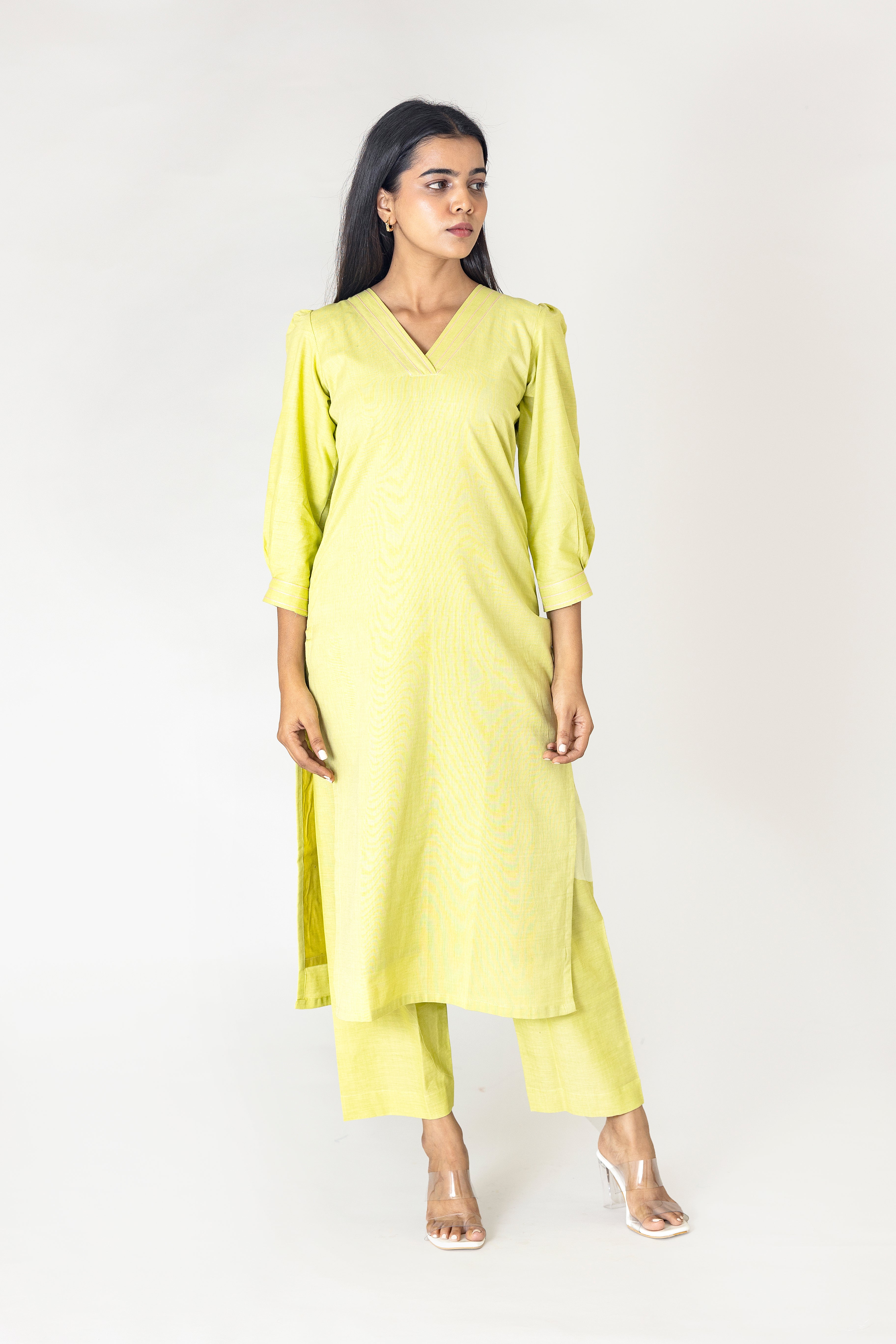 Pastel green cotton co-ords