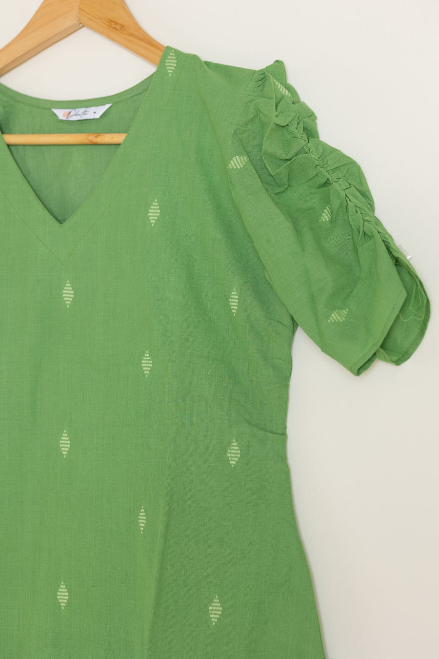 Green Handwoven Kurta