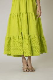 Lime Green Hakoba Dress
