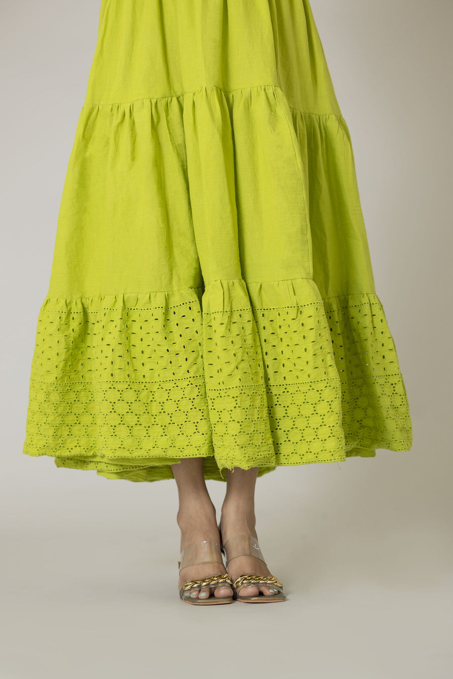 Lime Green Hakoba Dress