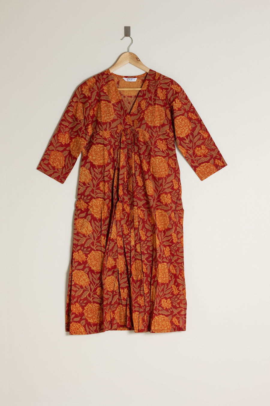 Marigold Block Printed Kurta