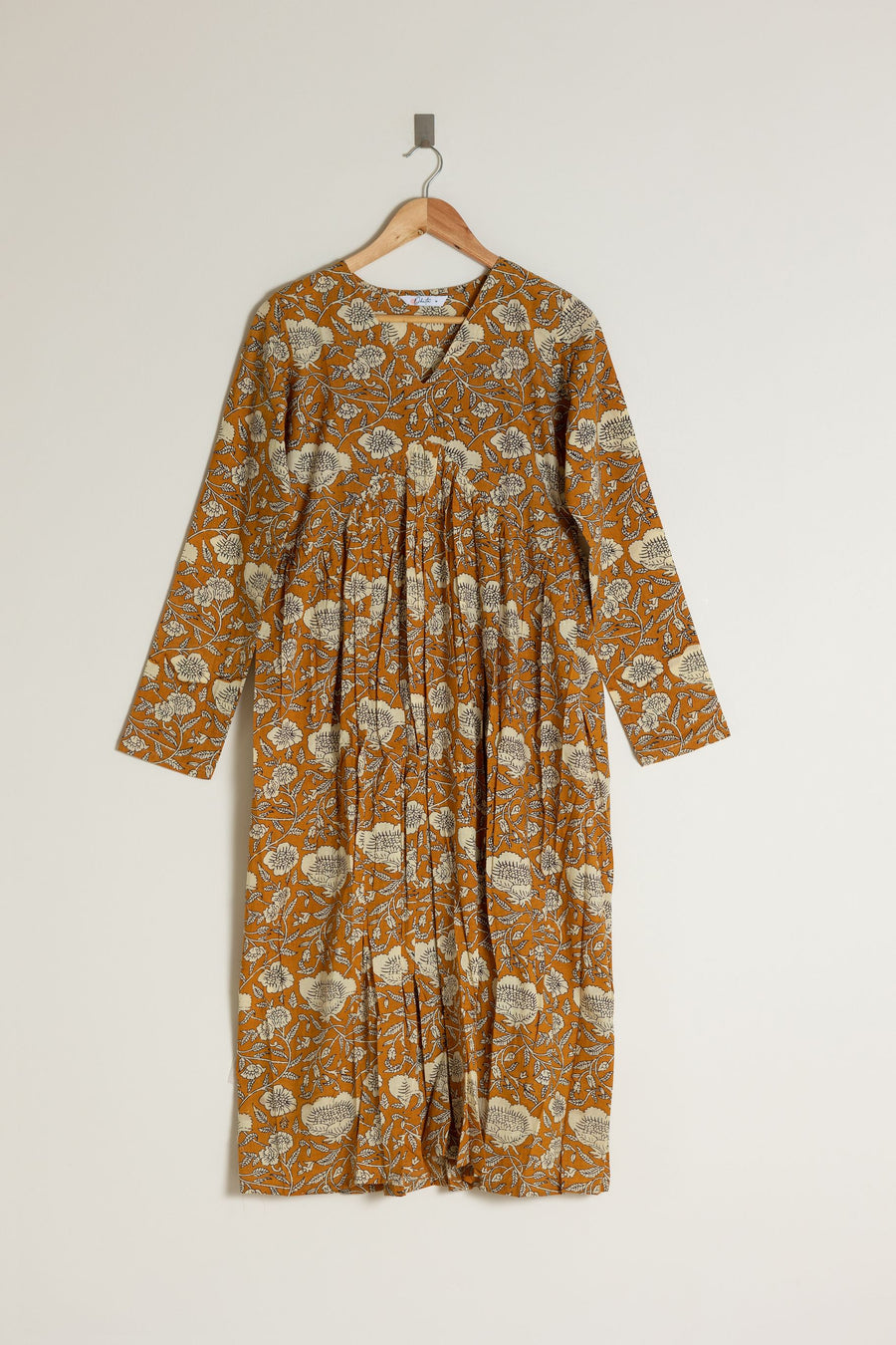 Mustard Alia Cut Kurta