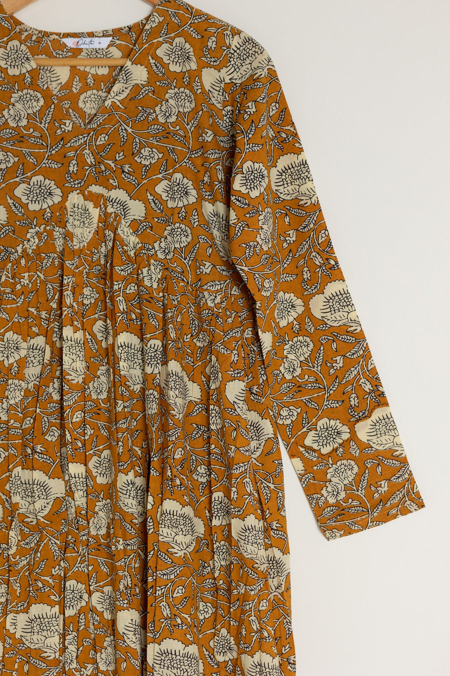 Mustard Alia Cut Kurta