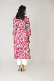 Peony Block Printed Kurta