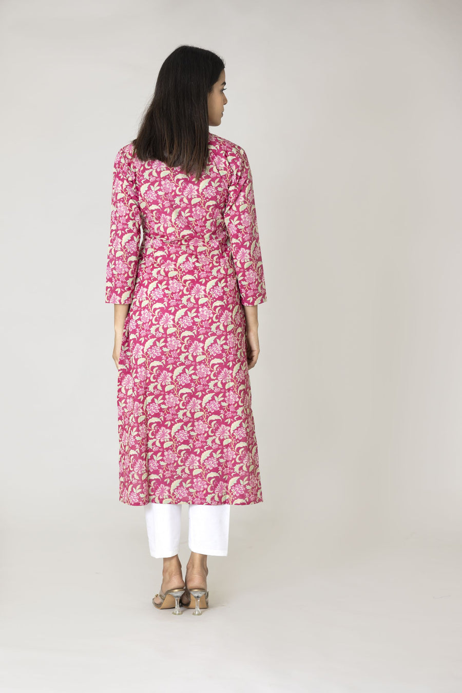 Peony Block Printed Kurta