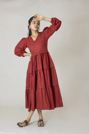 Red Panel Dress