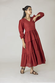 Red Panel Dress