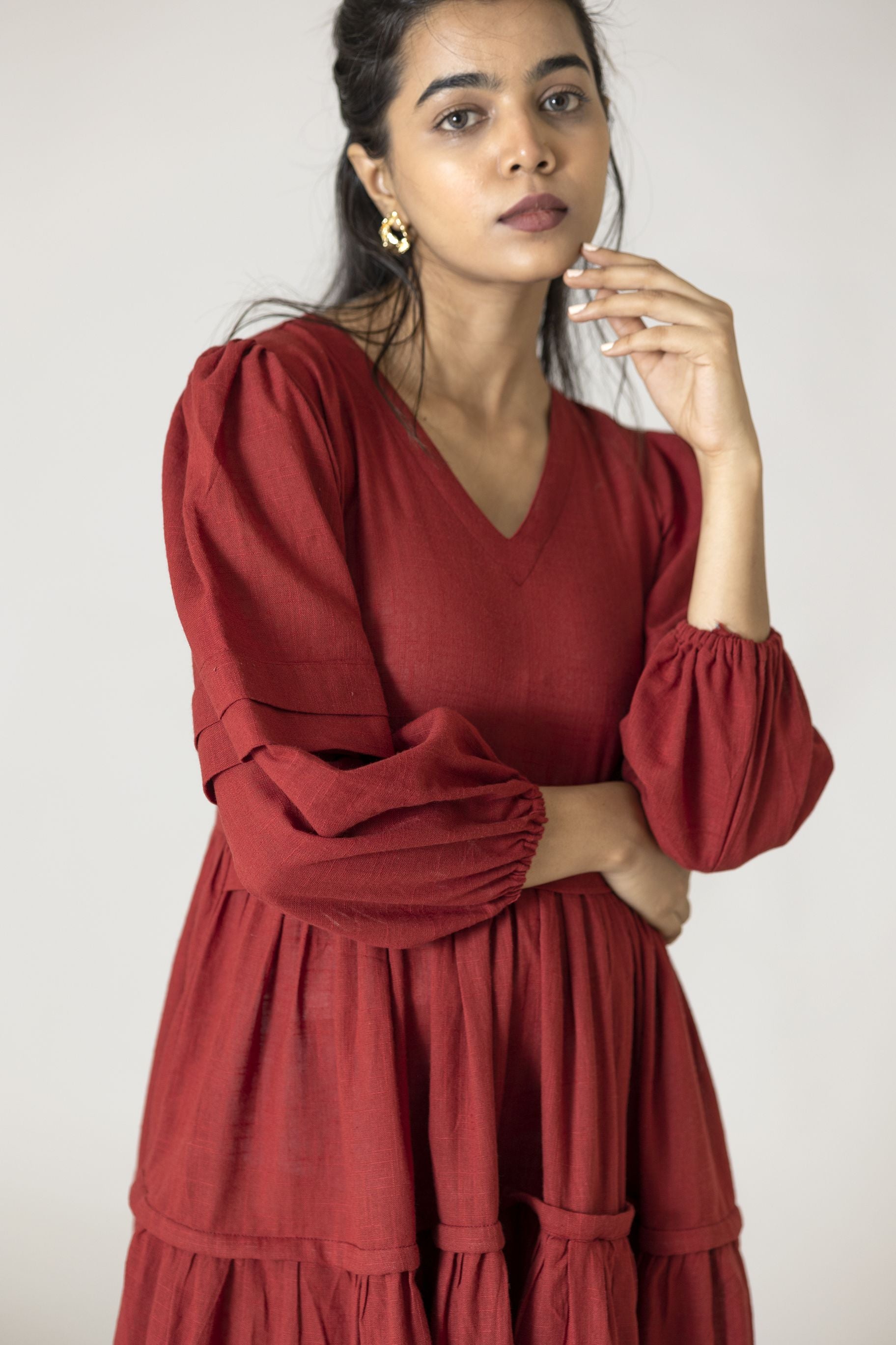 Red Panel Dress