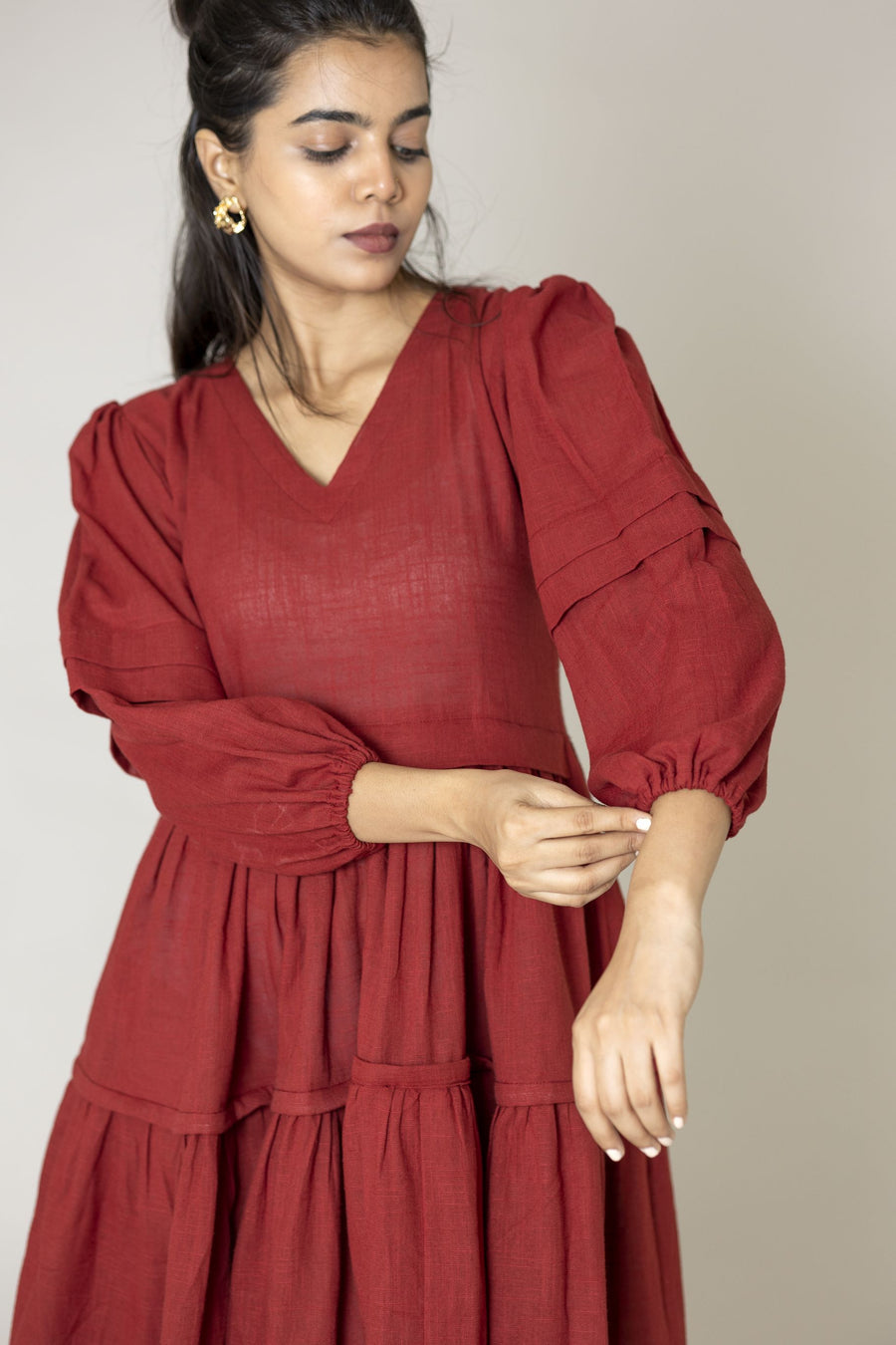 Red Panel Dress