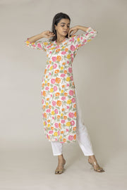 Sunset Block Printed Kurta
