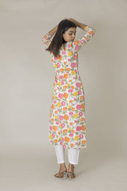 Sunset Block Printed Kurta