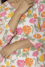 Sunset Block Printed Kurta