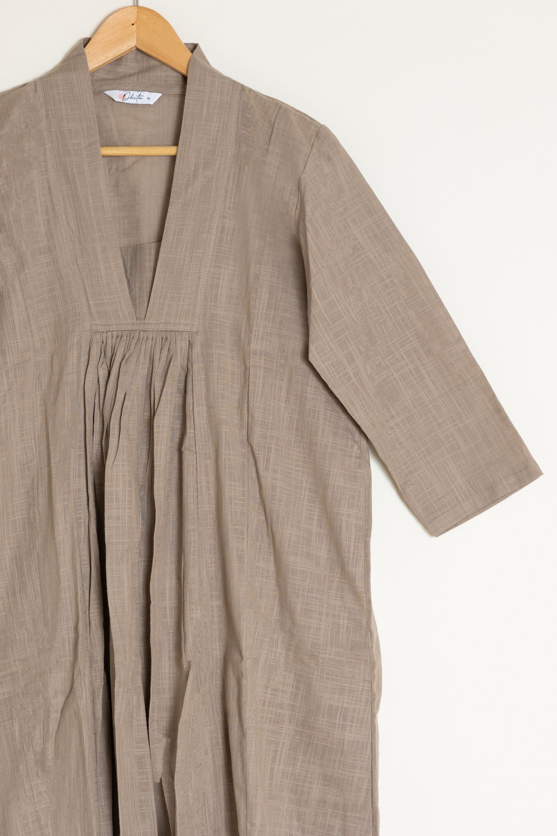 Tan A-Line Kurta